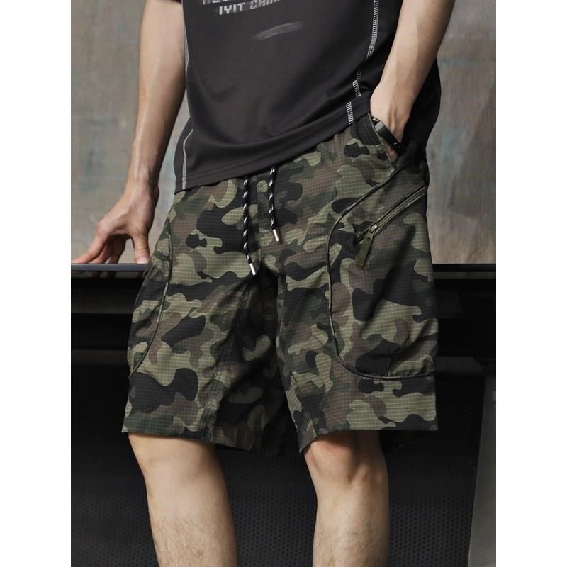 新款户外迷彩工装短裤男夏季薄款潮版马裤五分裤美式伞兵机能五分,男装,短裤,淘宝优惠券,粉丝福利购,淘宝优惠卷