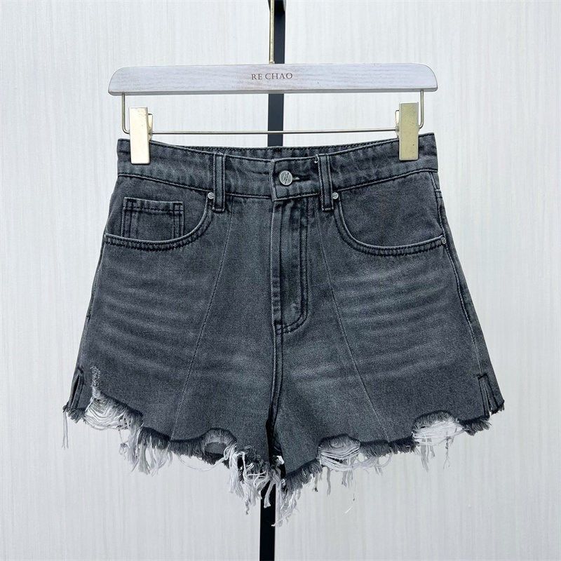 艾2025夏季新品 牛仔短裤女覆古高腰显瘦直筒休闲a字阔腿裤112,女装/女士精品,牛仔裤,淘宝优惠券,粉丝福利购,淘宝优惠卷