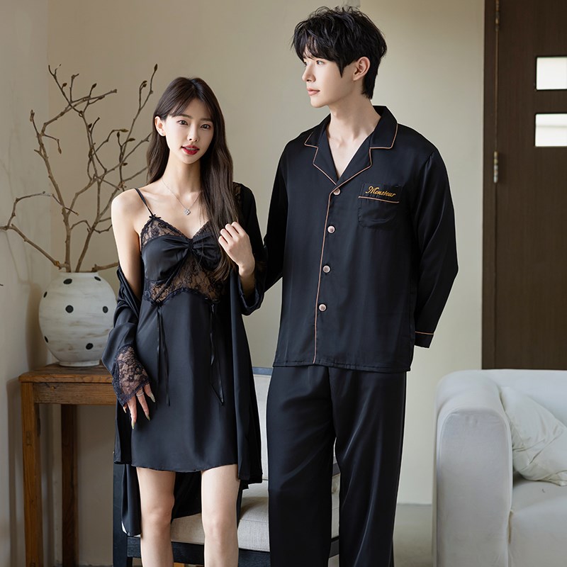春秋季女2025新款睡衣情侣装睡衣/家居服套装