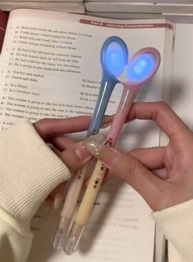 闺蜜感应笔中性j笔高颜值情侣心灵感应会发光的笔情人节礼物送女