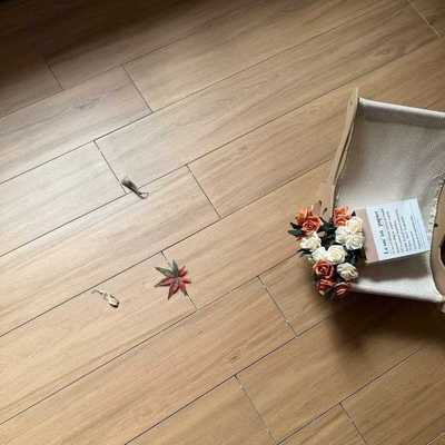 中古风哑光全瓷木纹砖200X1200椰棕色木纹地砖客厅卧室木地板瓷砖