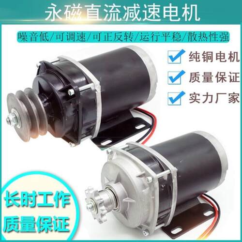 电动直流喂料车吸粮电机12v24v48v800w改装绞龙跑步机马达马达