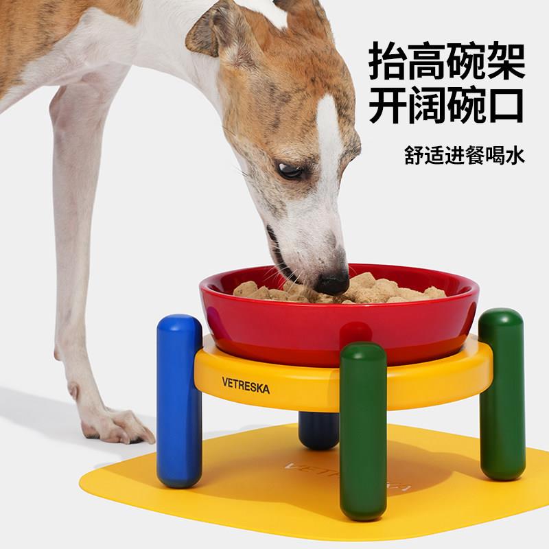 未卡Chroma宠物陶瓷碗垫套装猫碗狗碗保护颈椎猫食盆猫用犬用