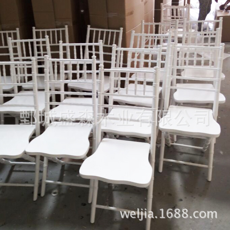 木质折叠竹节椅 婚庆实木椅子 欧式便携椅子会议靠背椅餐椅