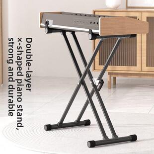 电子琴架双层折叠X型支架合成器古筝电钢琴61键76键88键盘架子