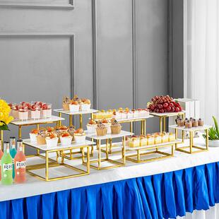 甜品台摆件展示架高端蛋糕托盘自助餐下午茶点心架子冷餐茶歇摆台