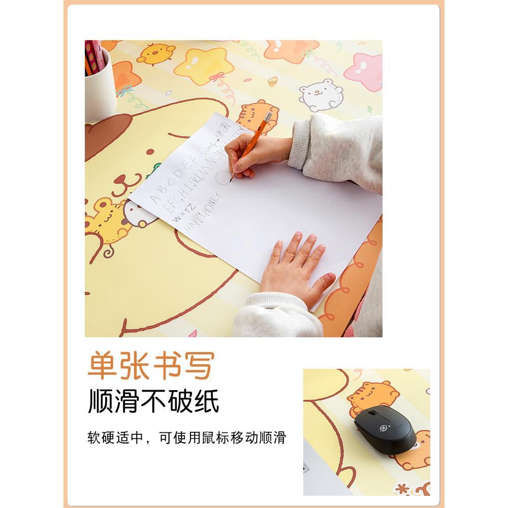 布狗书桌垫学学习生桌写台电脑桌面垫桌丁革防布垫水免字洗皮子