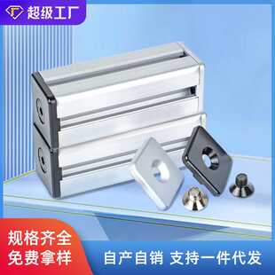 4040欧标金属端盖工业铝型材40锌合金端盖堵头配件白色黑色端面盖