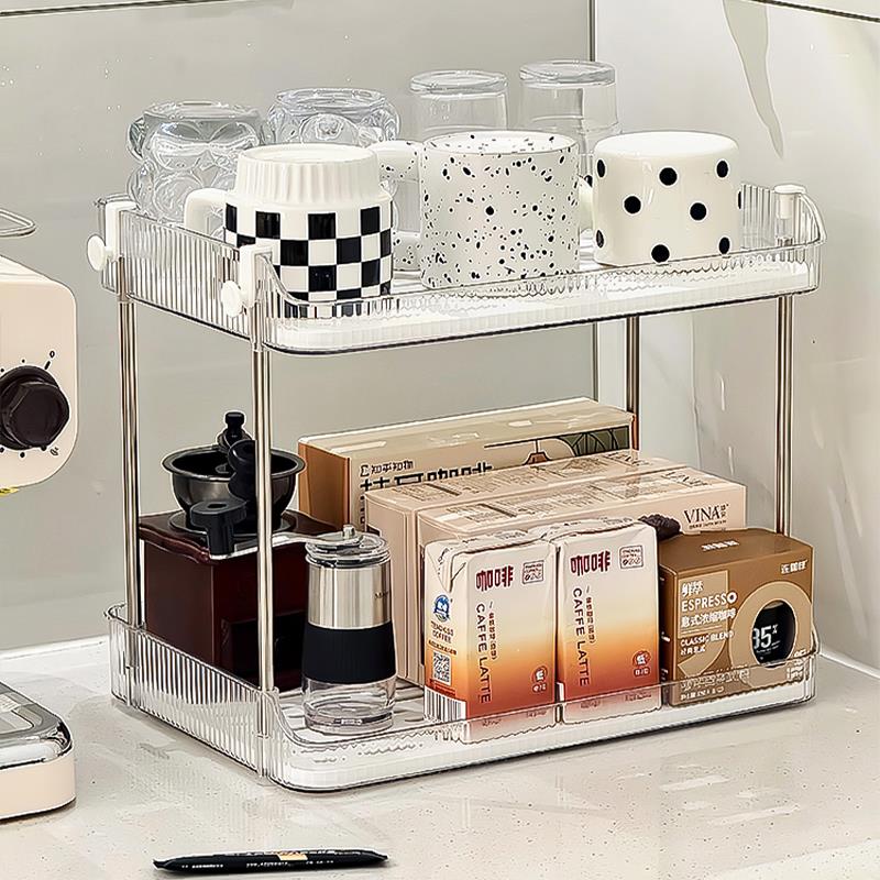 杯子收纳置物架桌面高级感轻奢沥水杯架水杯咖啡杯茶杯茶具放置架