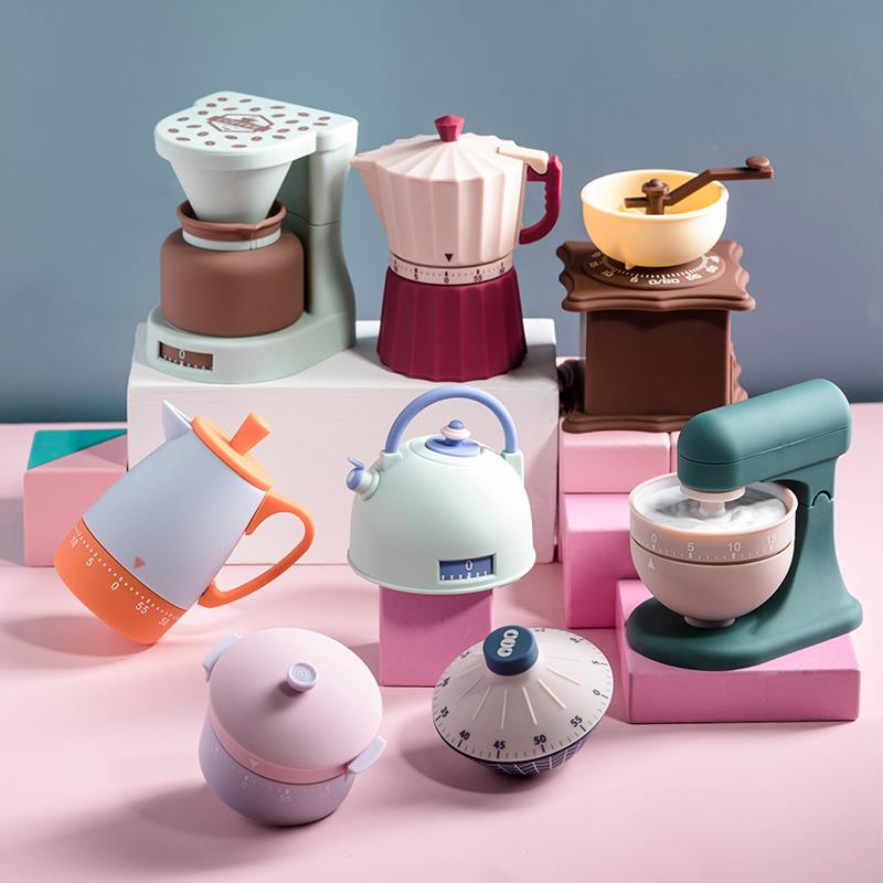 记时器计时间管理神器提醒器厨房闹钟可爱ins简约机械家用定时器