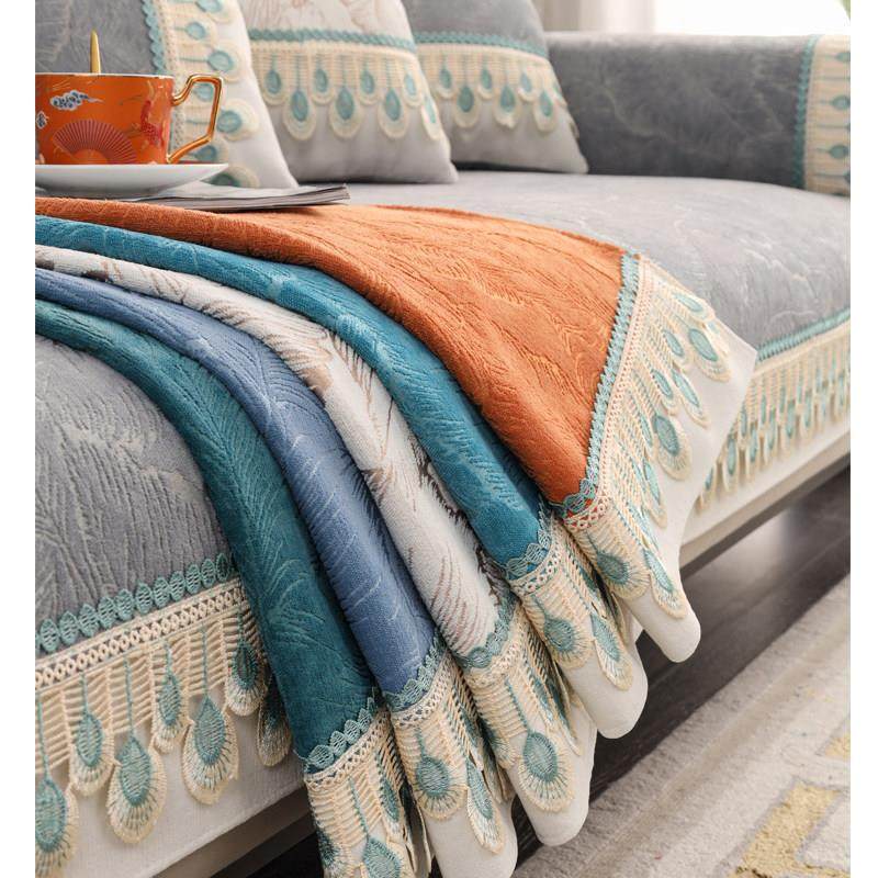 全季节雪尼尔防滑欧式沙发垫现代典雅可及豪华风格三人一妃盖盖布,居家布艺,沙发垫,淘宝优惠券,粉丝福利购,淘宝优惠卷