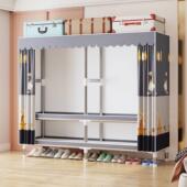 简易衣柜家用卧室加粗加厚布衣柜出租房用组装 柜子