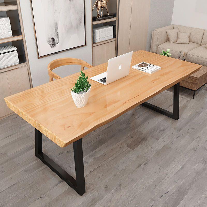 中式实木会议桌简约现代长桌办公桌长条桌子电脑桌实木书桌学习桌