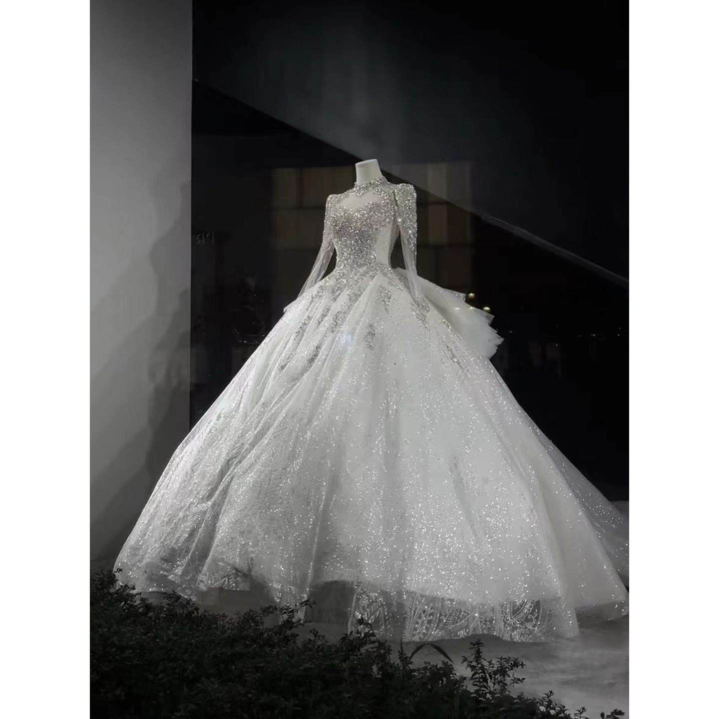 婚纱店专用模特道具女服装橱窗半身假人台人偶秀禾礼服展示架全身