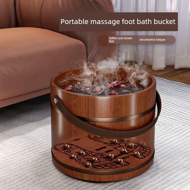 雪松木挎包足浴桶小腿足浴桶特殊桶家庭足浴桶木桶去除风和潮湿