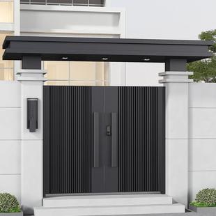 铝合金别墅大门乡村庭院别墅门楼现代简约院子门不锈钢自建房大门