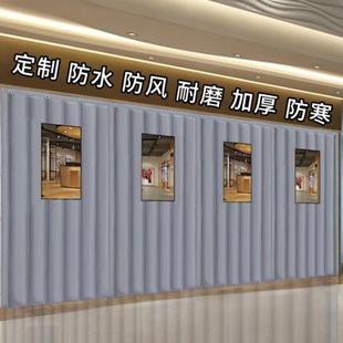 加厚棉门帘子保暖保温防风隔音空调隔断帘家用商用超市 定制冬季
