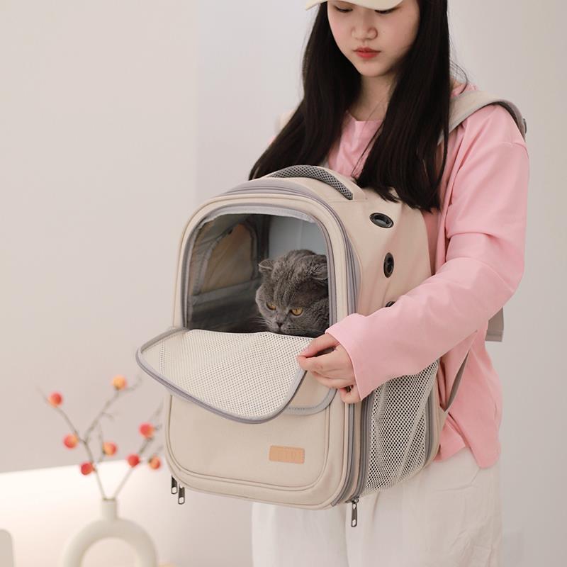 猫包外出便携透气双肩宠物背包大容量可折叠可背可手提轻便型书包