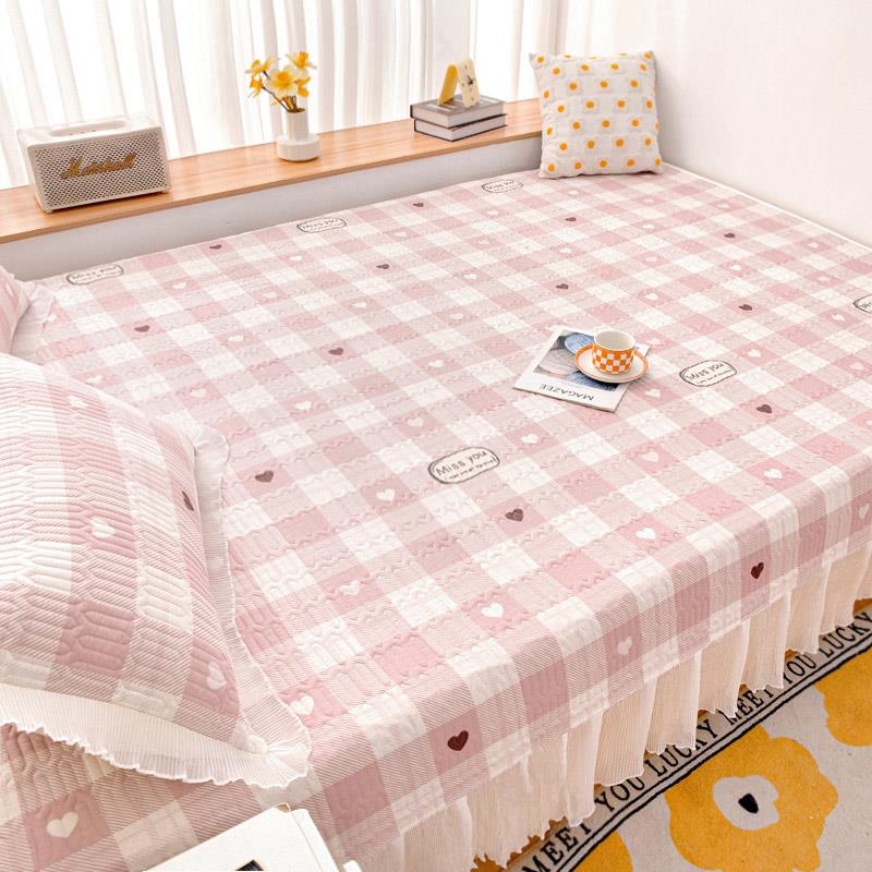 可定制榻榻米纯棉专用床盖防滑夹棉大尺寸四季通用的单件床单炕盖