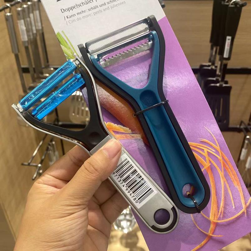 德国WMF福腾宝不锈钢2合1削皮器剥皮器削丝削片刀细条粗条器正品