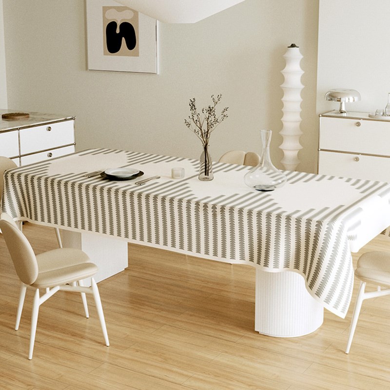 北欧风餐桌布免洗防油防水桌垫桌面保护垫K高级感现代简约茶几桌