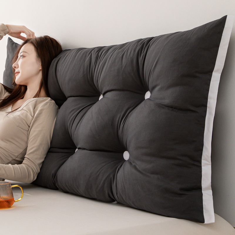 惊艳百搭 靠枕床头看电视大靠背床上靠垫榻榻米防撞软.包加高固定