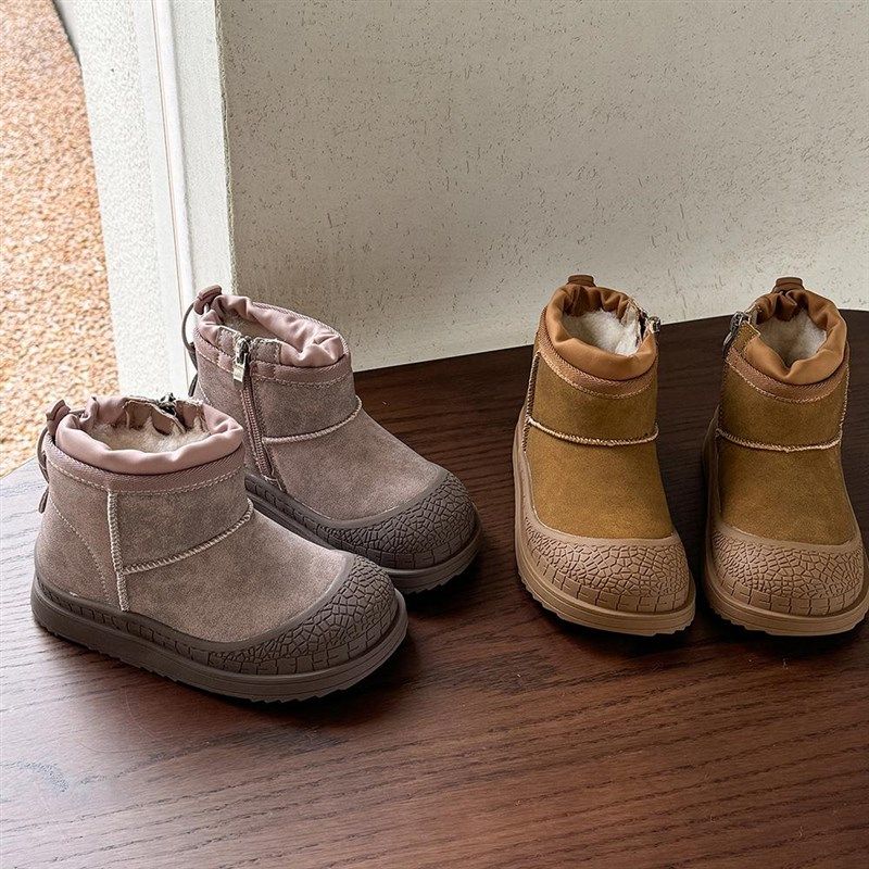 儿童加厚雪地靴2024冬季新款男女童大棉保暖短靴宝宝防踢防滑棉靴,童鞋/婴儿鞋/亲子鞋,棉靴,淘宝优惠券,粉丝福利购,淘宝优惠卷