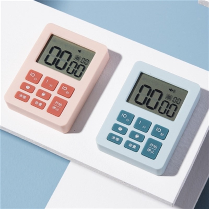 多功能计时器学生用简约小巧学习提醒M器立式厨房烹饪定时器