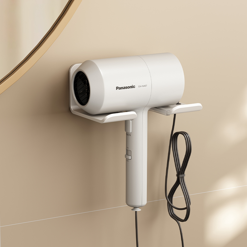 吹风机置物架h免打孔卫生间收纳绕线电吹风挂架吹风筒支架浴室架