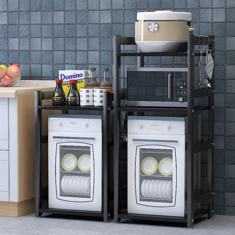 消毒柜置物架落地多层家用微波炉收纳层架烤箱置物架厨房洗碗机架