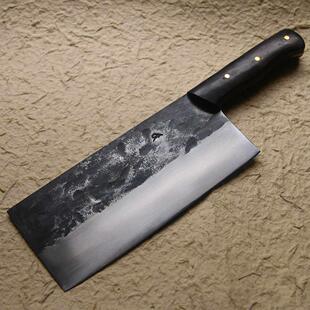 【山阳手造】龙泉菜刀手工古法锻打9c不锈钢家用斩切两用刀切片刀