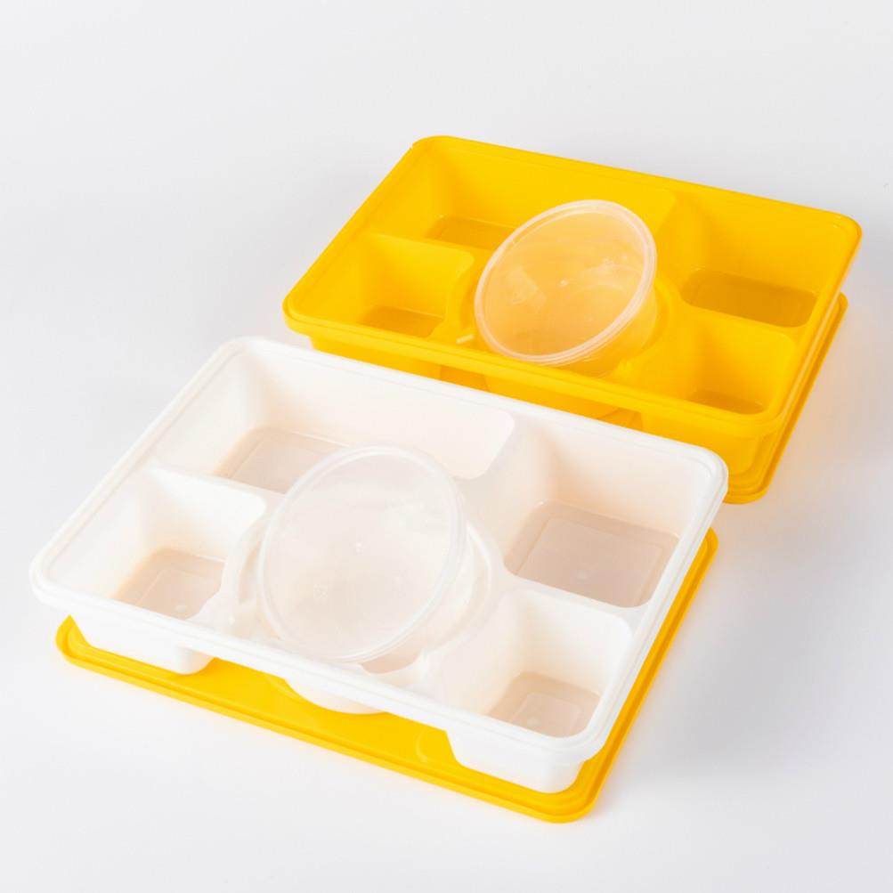 一次性五格快餐盒5+1防盗扣配汤碗套餐盒锁扣五格餐盒防偷吃盒,餐饮具,一次性餐盒,淘宝优惠券,粉丝福利购,淘宝优惠卷