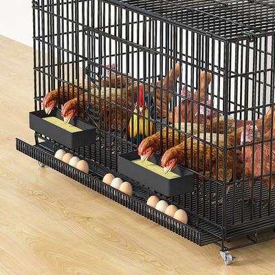 家养鸡笼铁丝网加密自动下蛋窝养殖田鸡特大号鸡舍柯尔鸭笼室内外