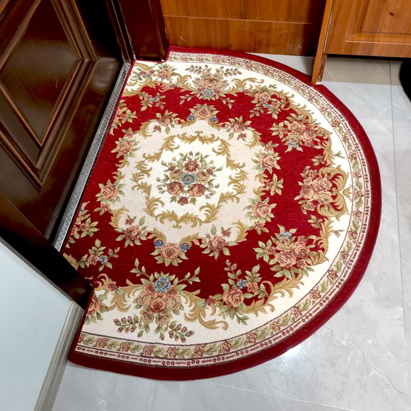 门口垫防滑客厅卧室地垫进门脚垫入户家用门垫欧式半圆形地毯定制