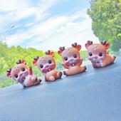 饰用品个性 一路平安鹿汽车摆件车载车内饰品高档男士 大气中控台装