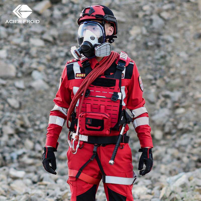 朗森凯消防应急抢险救援套装冬季加绒备勤服速干救援队服加厚保暖