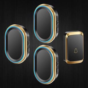 门铃家用无线 线超远距离一拖三大音量免插电入户叮咚门钟 钟老人