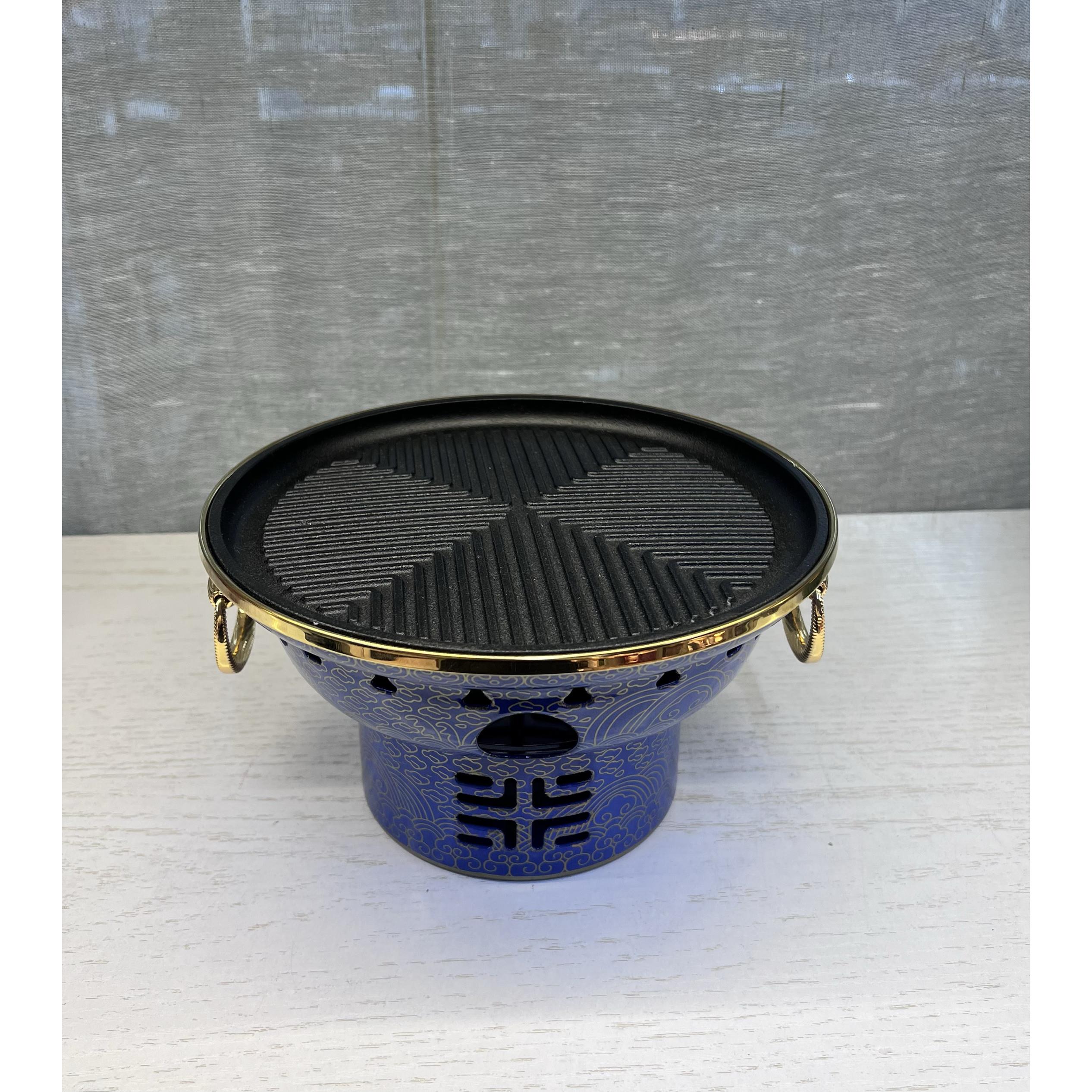 老北京炙子烤肉炉商用烤肉无烟家用铸铁烧烤炉贝勒爷烤肉高档