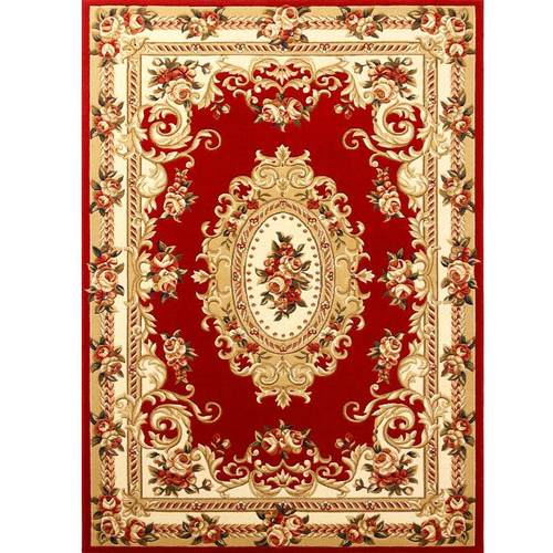 万腾 客厅地毯欧式加厚大沙发茶几毯纯手工雕花家用卧室床边地毯