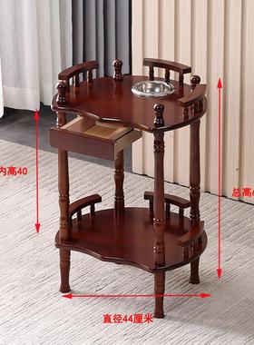 沙发边角几桌置物架子麻将桌现代棋牌室茶楼小茶几茶水架简约移动