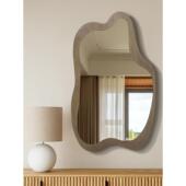 饰镜 北欧浴室镜卫生间异形化妆镜壁挂创意客厅装 法式 镜子不规则