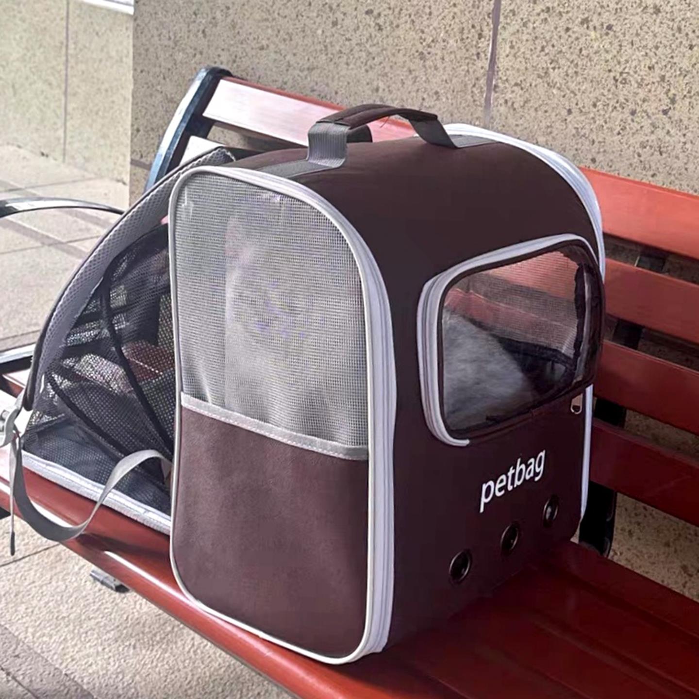 猫包外出便携双肩可扩展大容量背包单肩轻便猫咪小狗狗宠物猫笼子