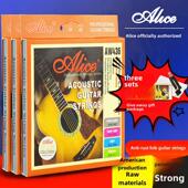 三套爱丽丝民谣吉他弦Aw436 432原声吉他弦配件吉他黑色弦套6