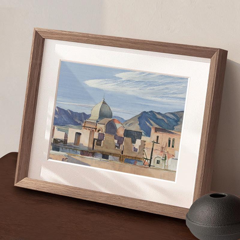 实木相框挂墙画框装裱16寸20 24 30 32 拼图1000片5075定制4开8K