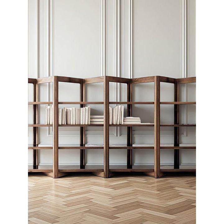 中式全实木隔断储物架屏风书架隔断展示架田园装饰古架简约落地式