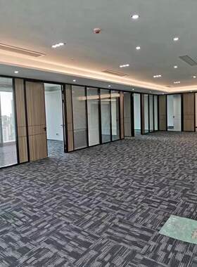 东莞深圳广州惠州办公室办公室隔音双玻百叶单玻铝合金玻璃隔断墙