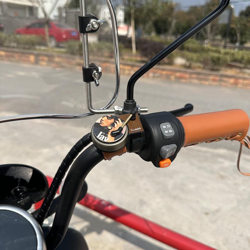 周杰伦专辑封面电动车自行车装备复古风车装饰小配件贴纸用品大全