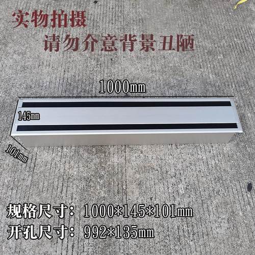 高档会议台桌面线盒双面桌上过线盒双面毛刷插座线盒带线槽铝线盒