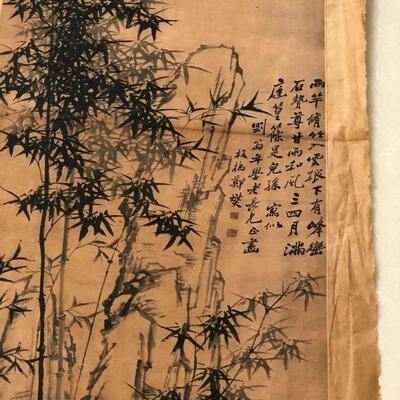 古玩收藏国画筒子画封藏画名人抄家字画大千白石唐寅装饰字画