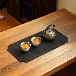 布艺提花主人席禅意小茶垫干泡茶垫小桌旗防水茶室高端茶道零配件